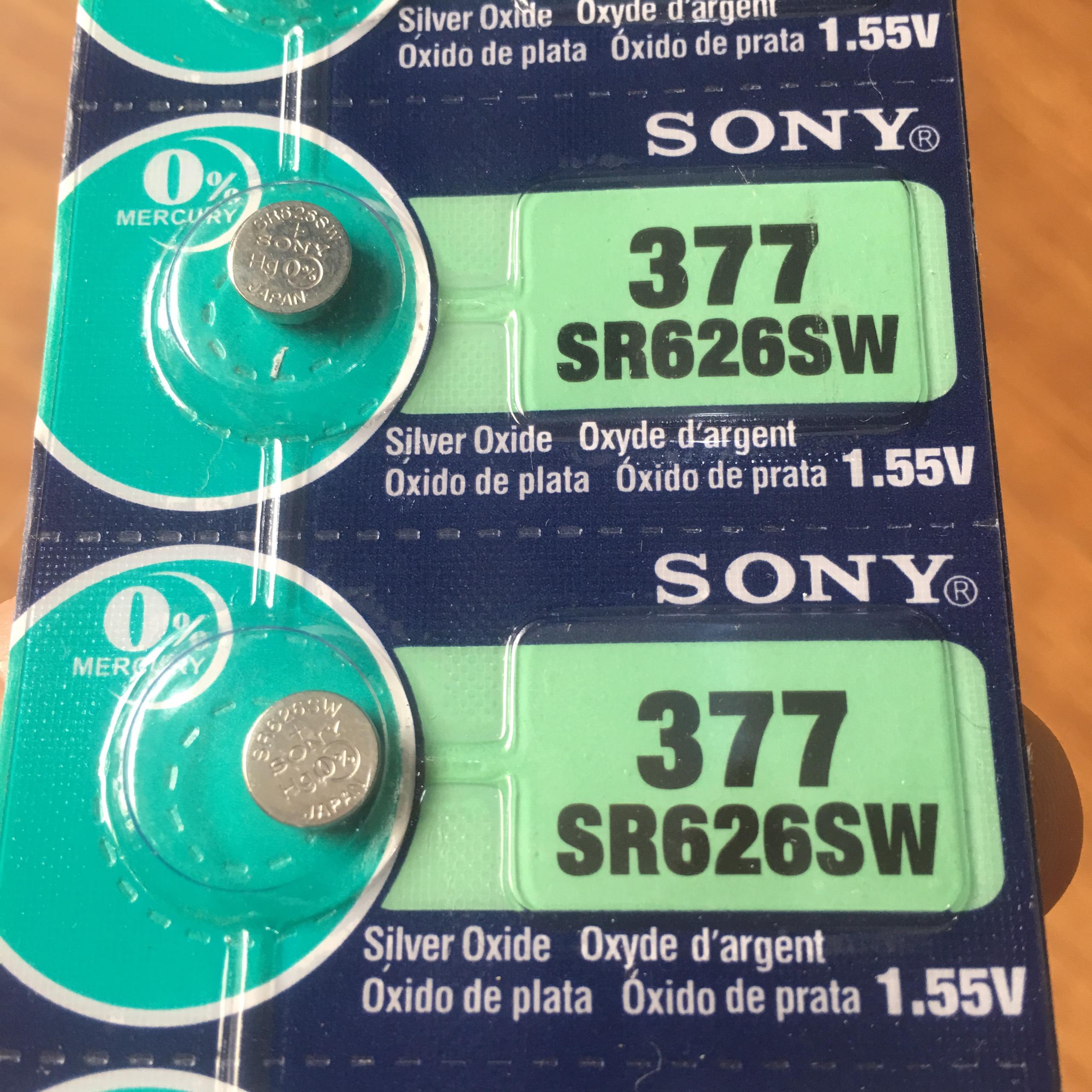 PIN ĐỒNG HỒ ĐEO TAY SONY SR621SW , SR626SW , SR521SW , SR927SW , SR920SW , SR416SW 1,55V