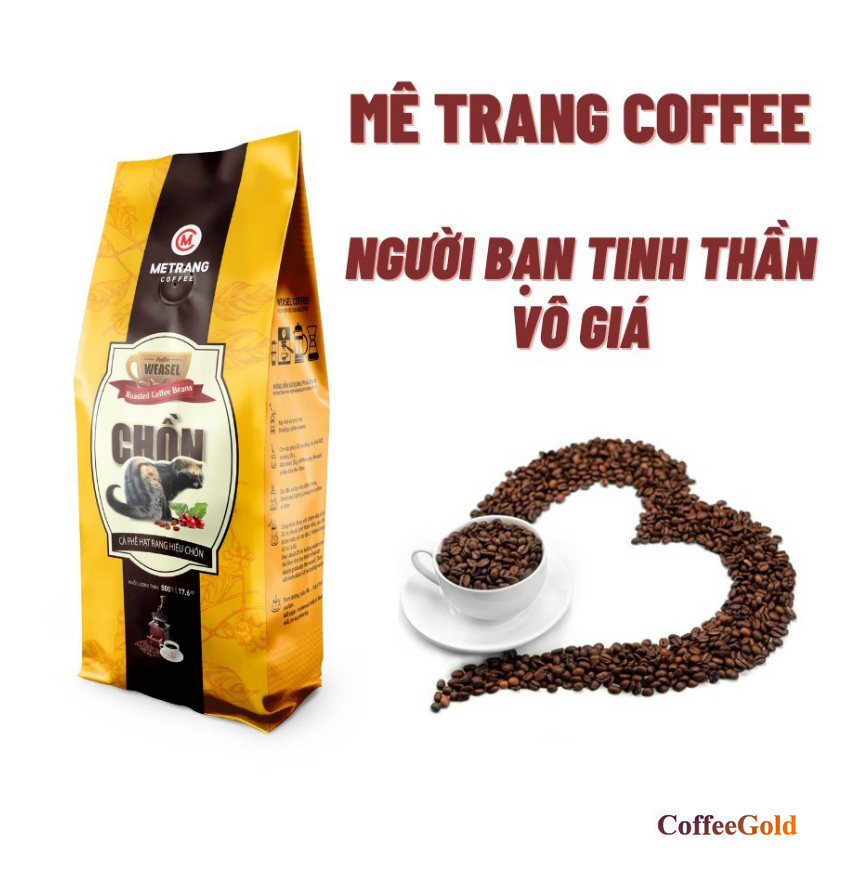 [HCM]Cà Phê Mê Trang cà phê Chồn (C) Hạt Arabica Moka (Cầu đất Cao Cấp)