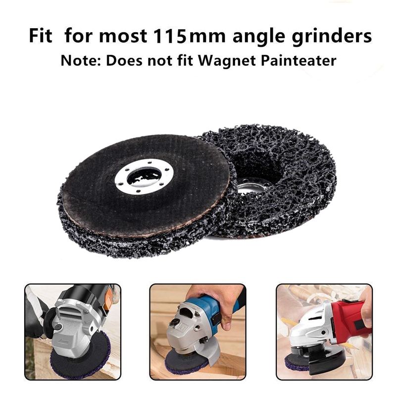 6Pack 41/2 X 7/8Inch Easy Poly Strip Discs Wheel Paint Eater