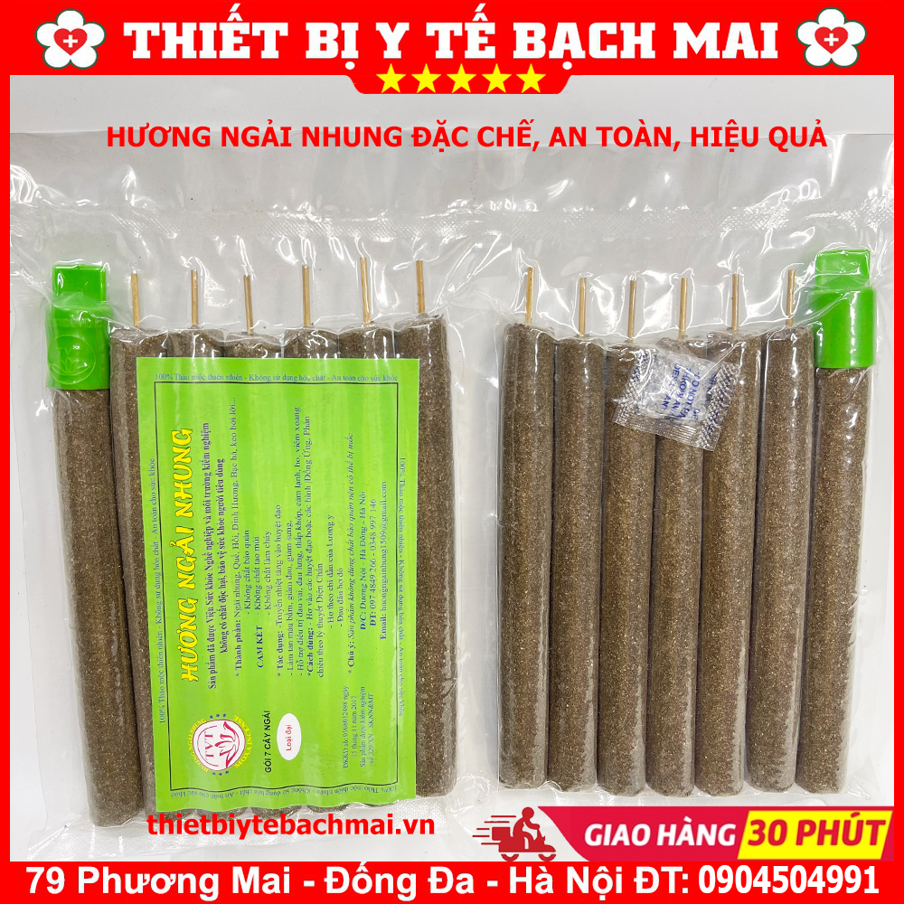 Điếu Ngải Cứu - Nhang Ngải Nhung [10 Cây,7 Cây]