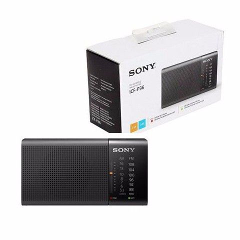 ĐÀI RADIO SONY ICF-P36 , 2 BĂNG SÓNG AM/FM  CHUẨN HÃNG