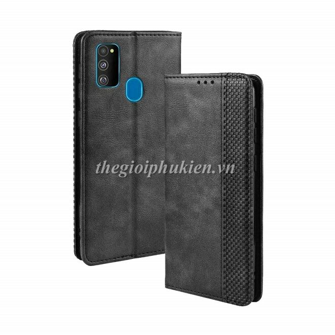 Bao da dạng ví samsung galaxy m31, m30s, m20s, m21 leather luxury