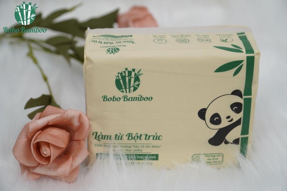 02 Gói Giấy Ăn Cao Cấp Bobo Bamboo
