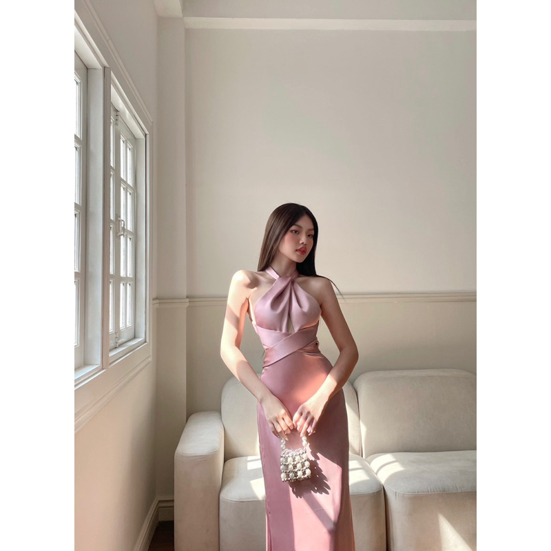 [Kisserine] Đầm lụa PHOEBE SILK DRESS - Thời trang nữ thiết kế - lụa cao cấp