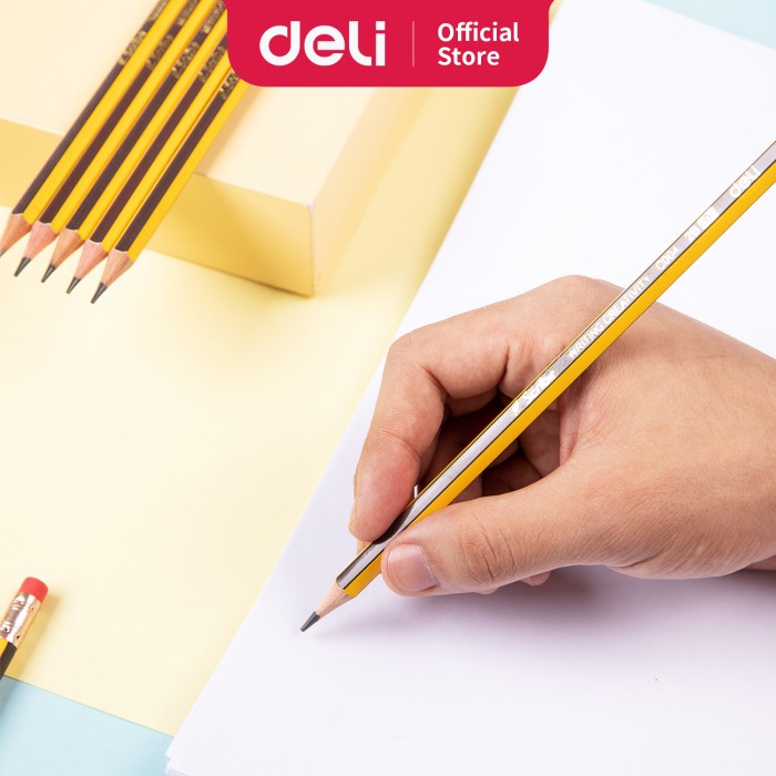 Bút chì 2B Deli Có kèm tẩy EC004-2B