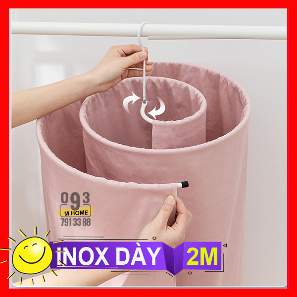 Dụng Cụ Phơi Quần Áo Inox Móc Treo Phơi Chăn Mền Sào