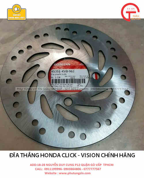 THẮNG ĐĨA XE HONDA CLICK - VISION CHÍNH HÃNG