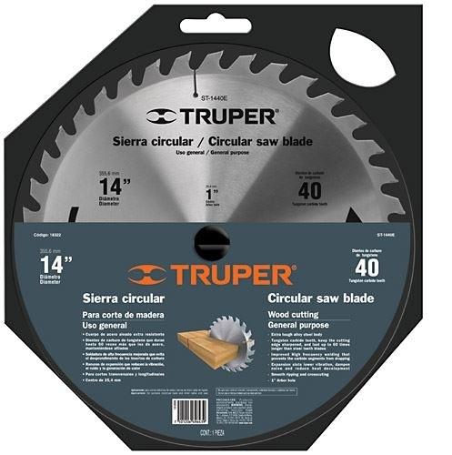 Lưỡi cưa gỗ  355mm x 60R Truper 18323