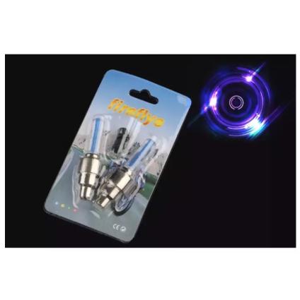 Bộ 2 đèn led gắn van bánh xe đạp (xanh dương)