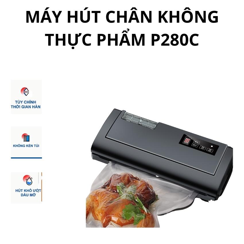 Máy hút chân không , máy hút chân không thực phẩm không kén túi ,máy hút chân không thực phẩm P280C hút mọi loại thực phẩm ướt khô . BẢO HÀNH 12 THÁNG