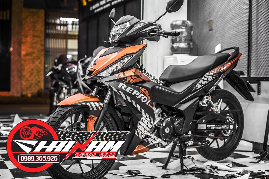 Tem Trùm Winner Repsol Cam Đen