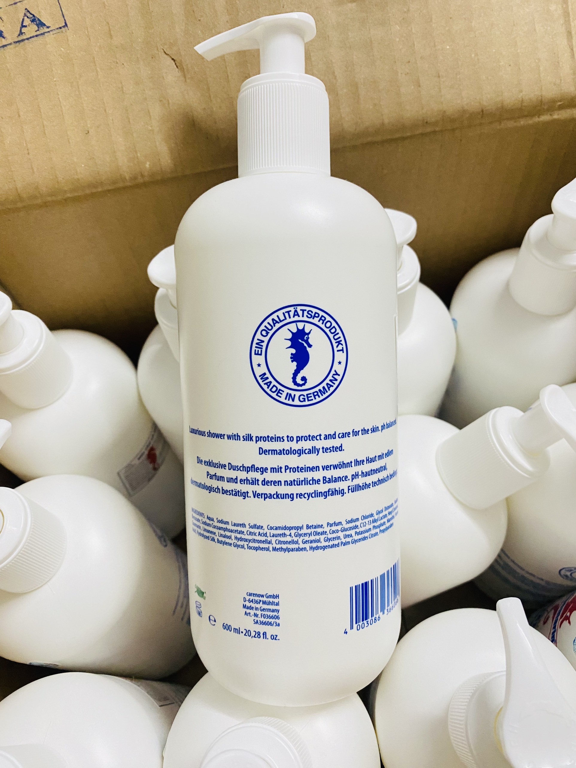 [CHÍNH HÃNG] Sữa tắm cá ngựa ALGEMARIN Đức CÓ VÒI 500ml