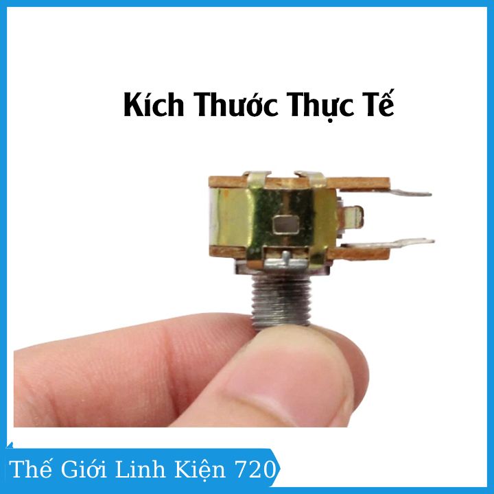 Biến trở volume B20K, chiết áp đôi kép 6 chân ( 1 chiếc)