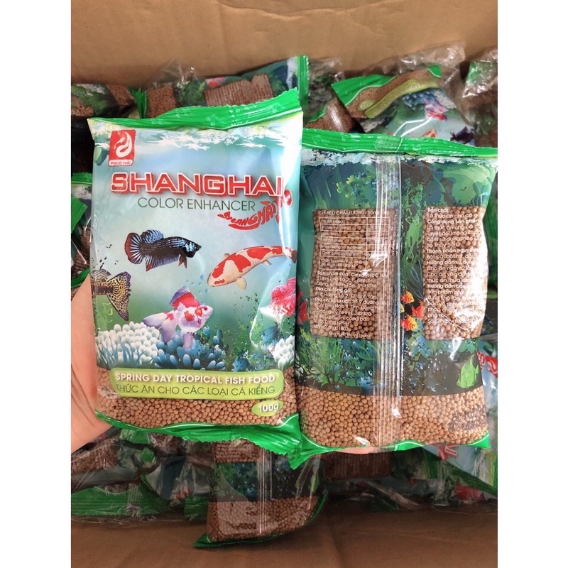 Thức Ăn Cá ShangHai dạng Viên ( gói 100g) - Cám Cá Cảnh