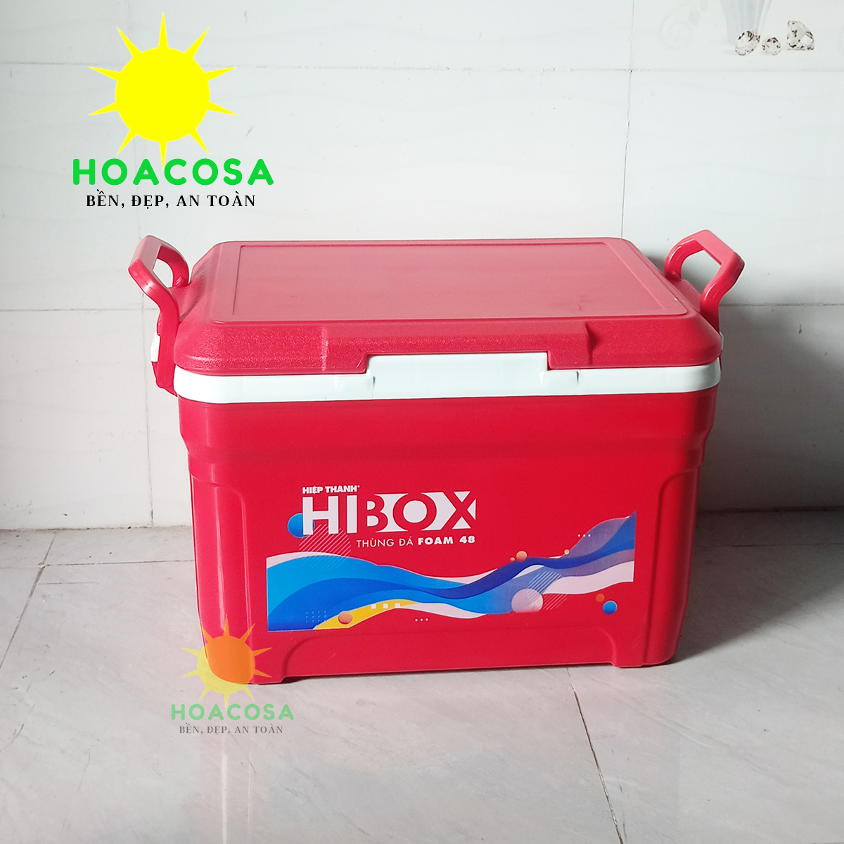 48 Liters Outdoor Camping Cooler Box ( Picnic, BBQ, Fishing) Durable, Beautiful, Convenient- Hoacosa Household Appliances.
