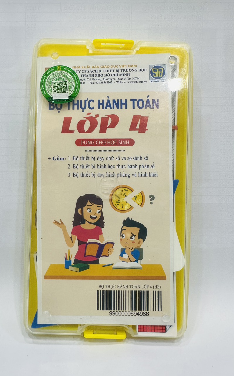 Bộ Đồ Dùng Thực Hành Toán Lớp 4