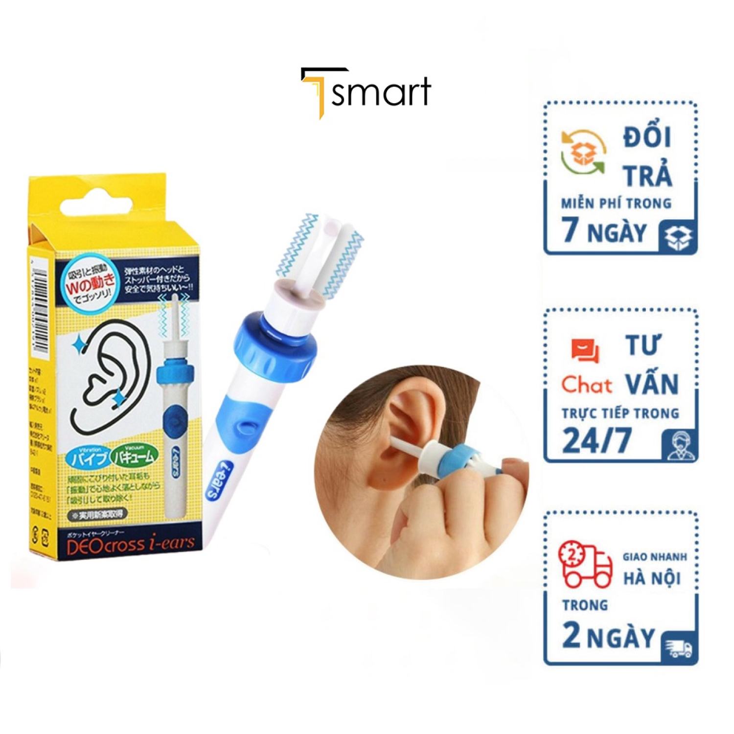 Máy hút ráy tai - Bộ lấy ráy tai cao cấp, hút ráy tai tự động, an toàn, thông minh