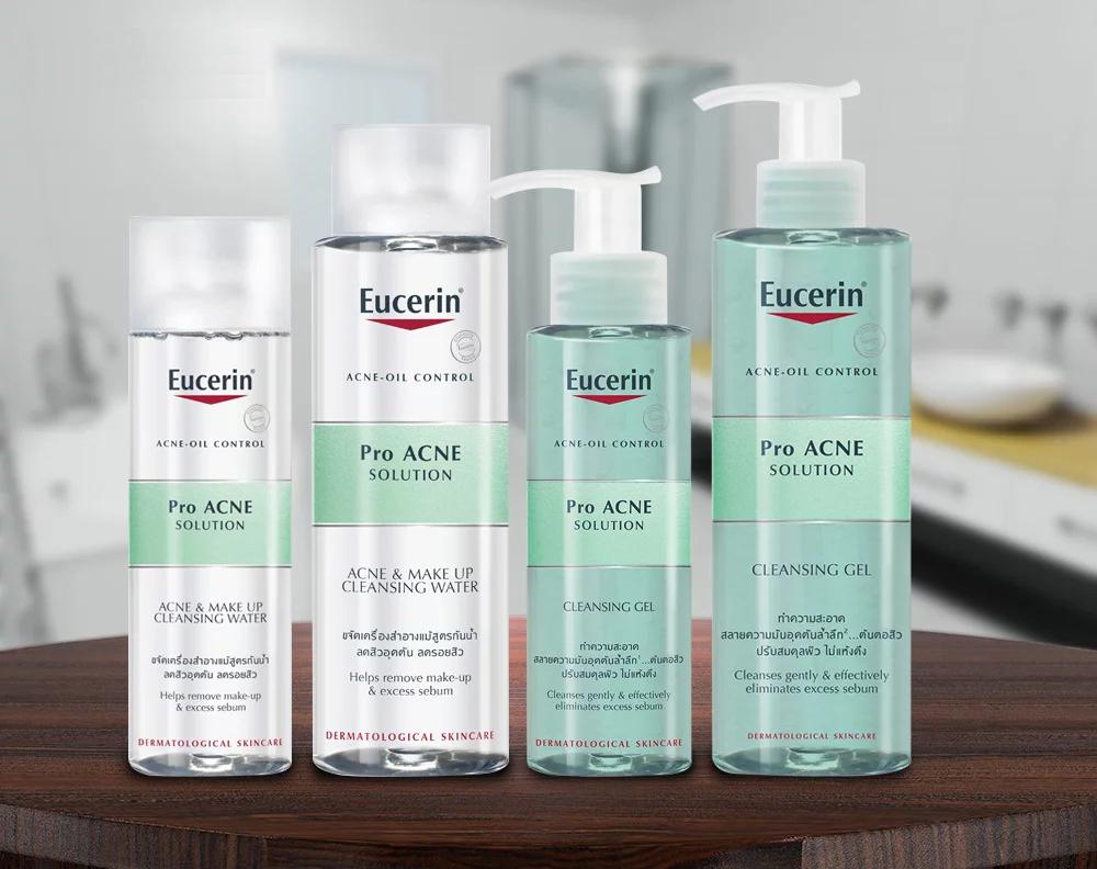 [HCM]EUCERIN- GEL RỬA MẶT CHO DA DẦU MỤN EUCERIN PROACNE CLEASING 400ML