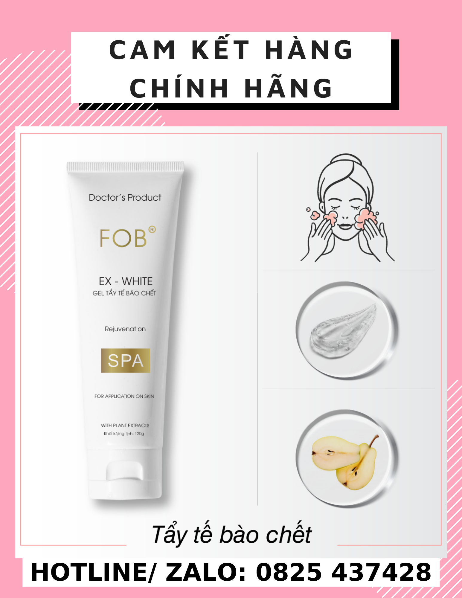 Tẩy Tế Bào Chết FOB Ex White 120g
