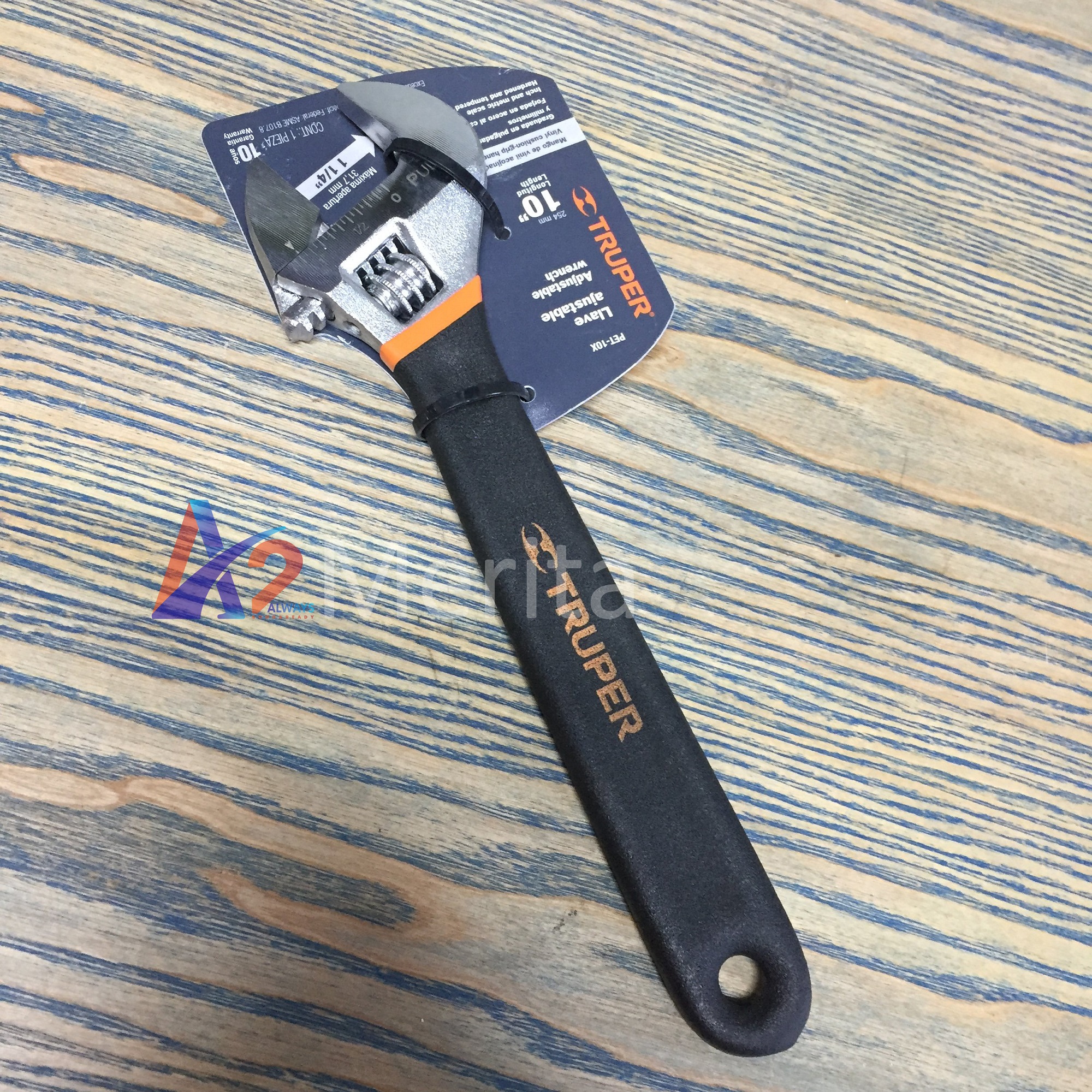 Mỏ lết cán đen 10"/250mm truper 15511