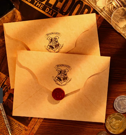 Thư nhập học + vé tàu Hogwarts