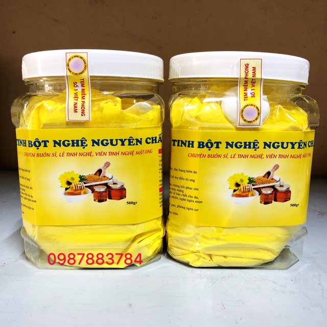Tinh bột nghệ vàng nguyên chất 1kg - 2086070758