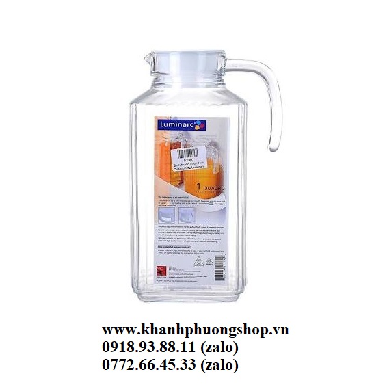 [HCM]bộ bình và ly thủy tinh Luminarc - bộ bình và ly thủy tinh