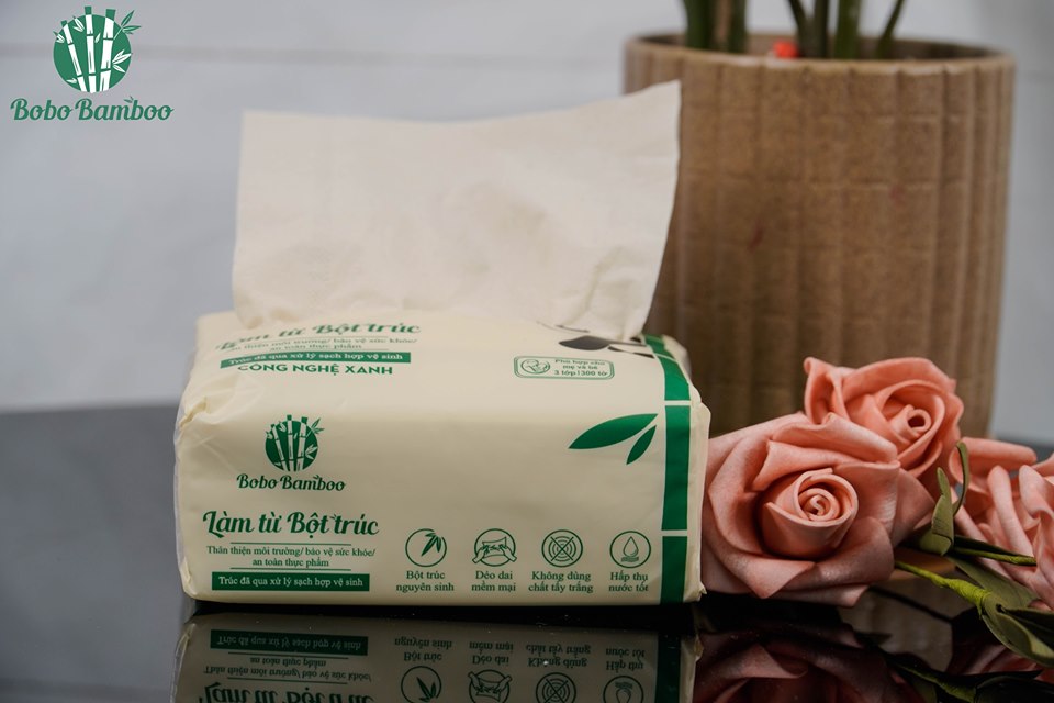 02 Gói Giấy Ăn Cao Cấp Bobo Bamboo