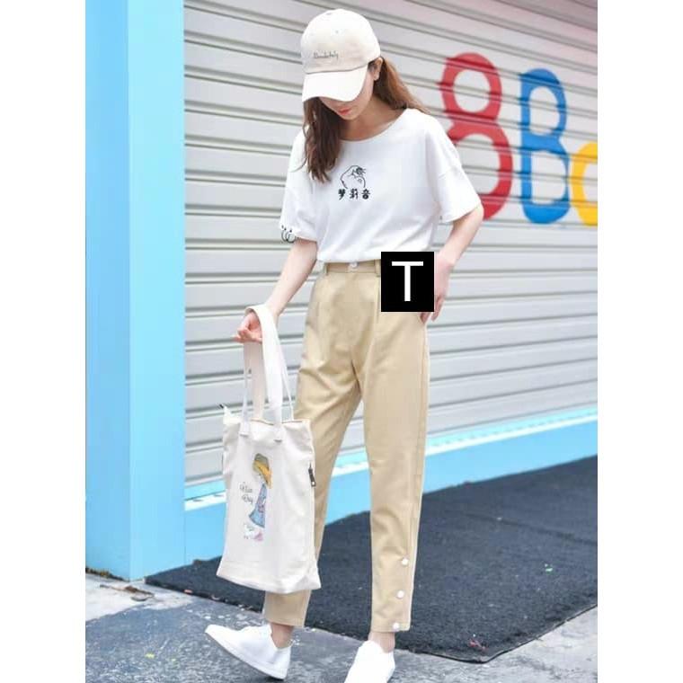 [Túi tote] Túi vải cô gái Nice day DTR0319