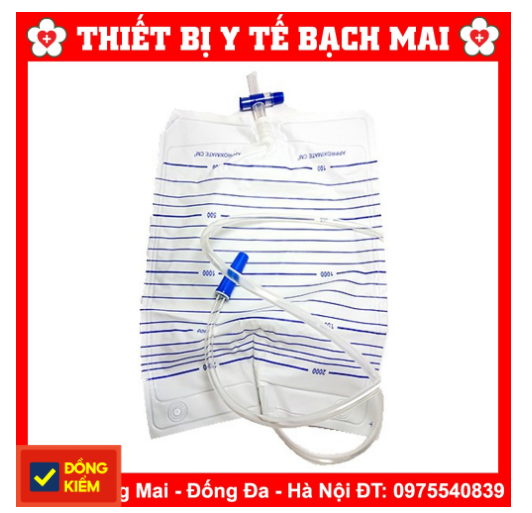 Túi Đựng Nước Tiểu Van Ngang Bịch 10 Túi