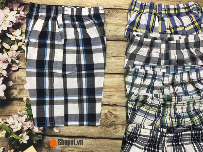 [HCM]Quần Short Nam Caro - Chất Cotton Thoáng Mát