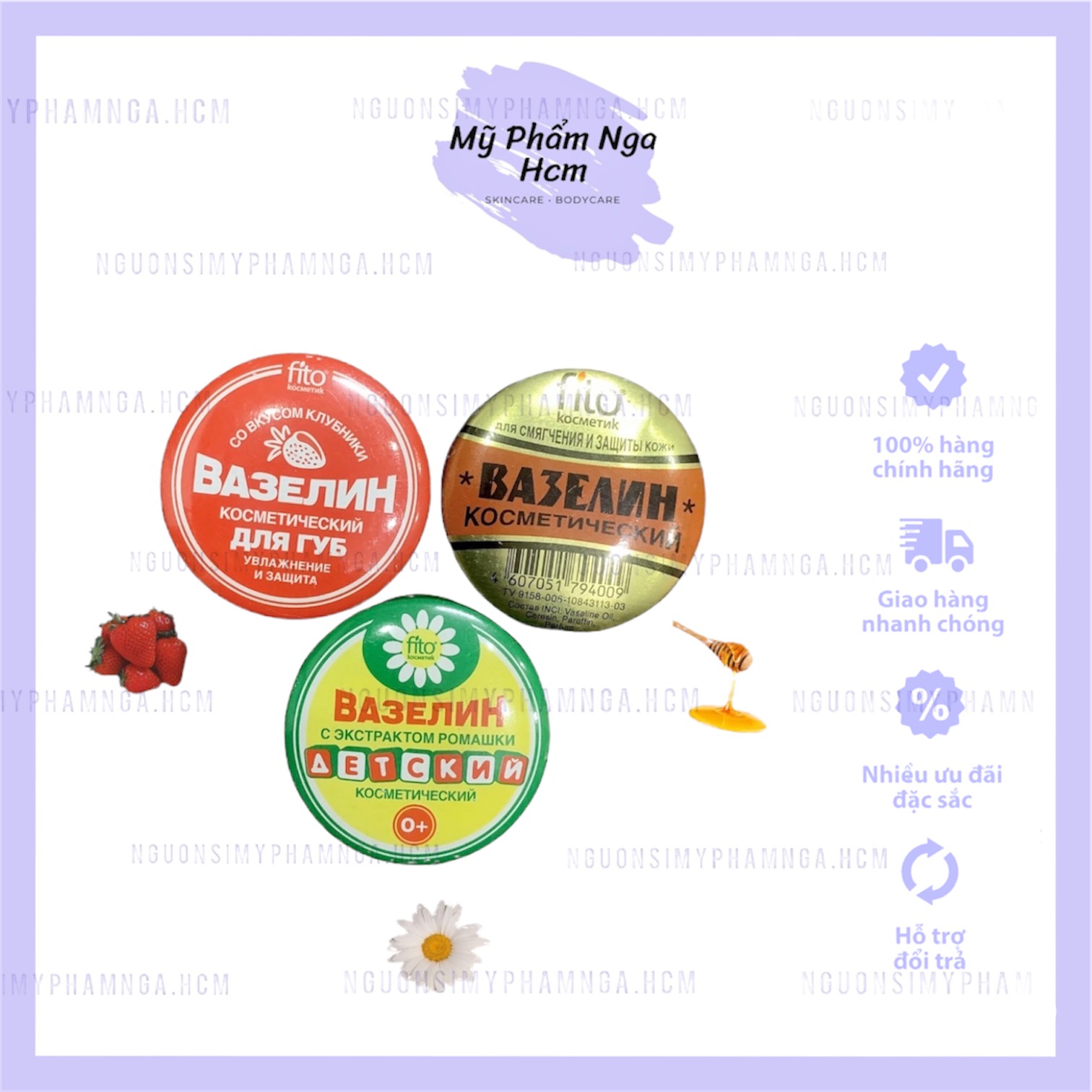 Sáp nẻ Vaseline Nga Hộp sắt 10g