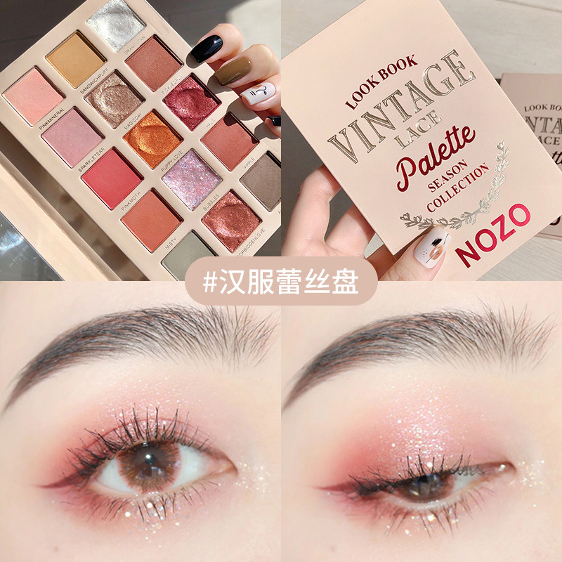Bảng Phấn Mắt Nhũ Nozo 15 Ô Châu Âu