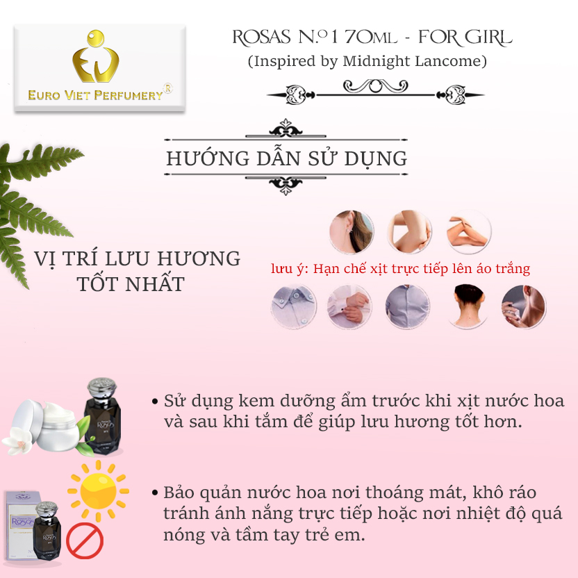 Nước Hoa Nữ PARFUM DE ROSAS No.1