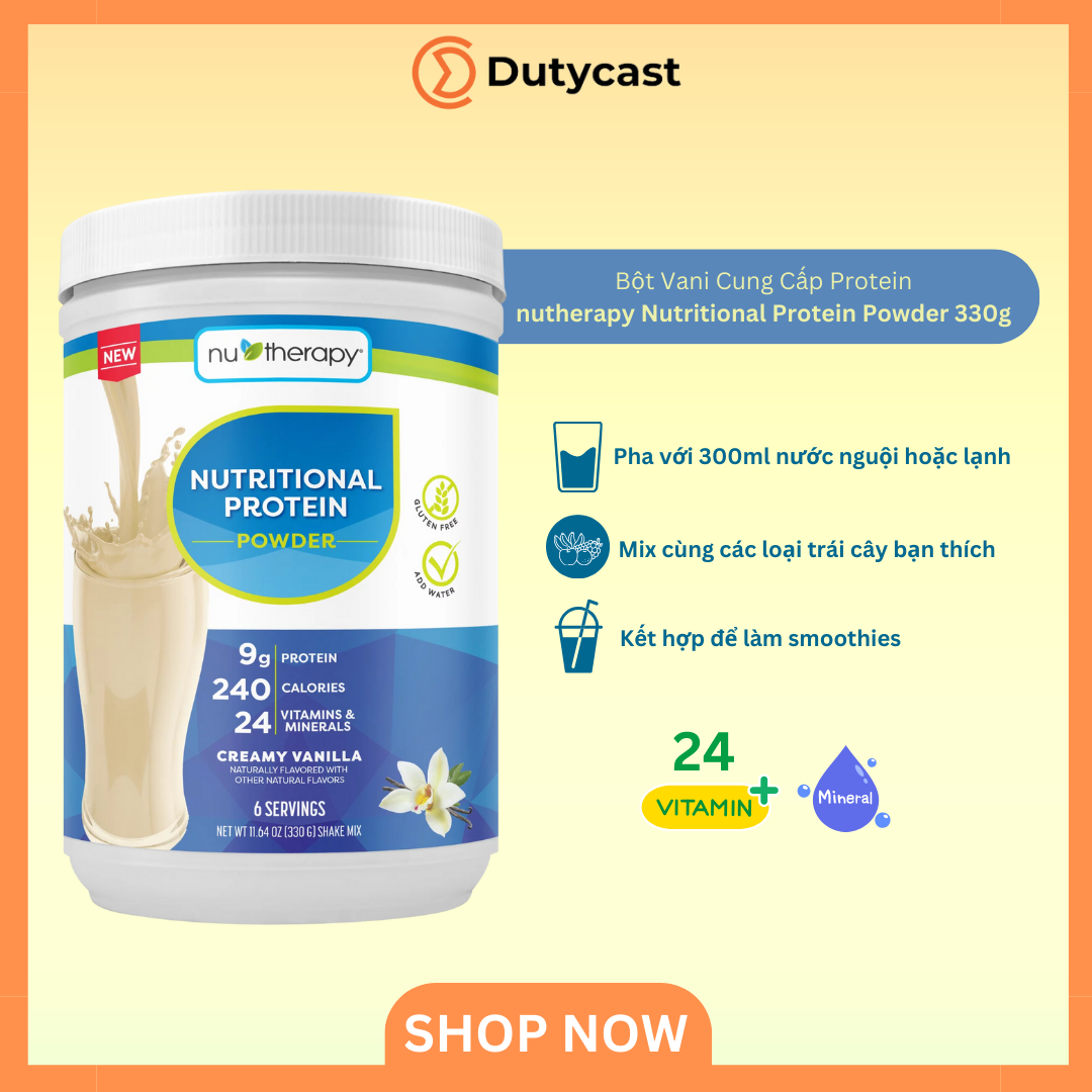 Bột Vani Cung Cấp Protein nutherapy Nutritional Protein Powder 330g