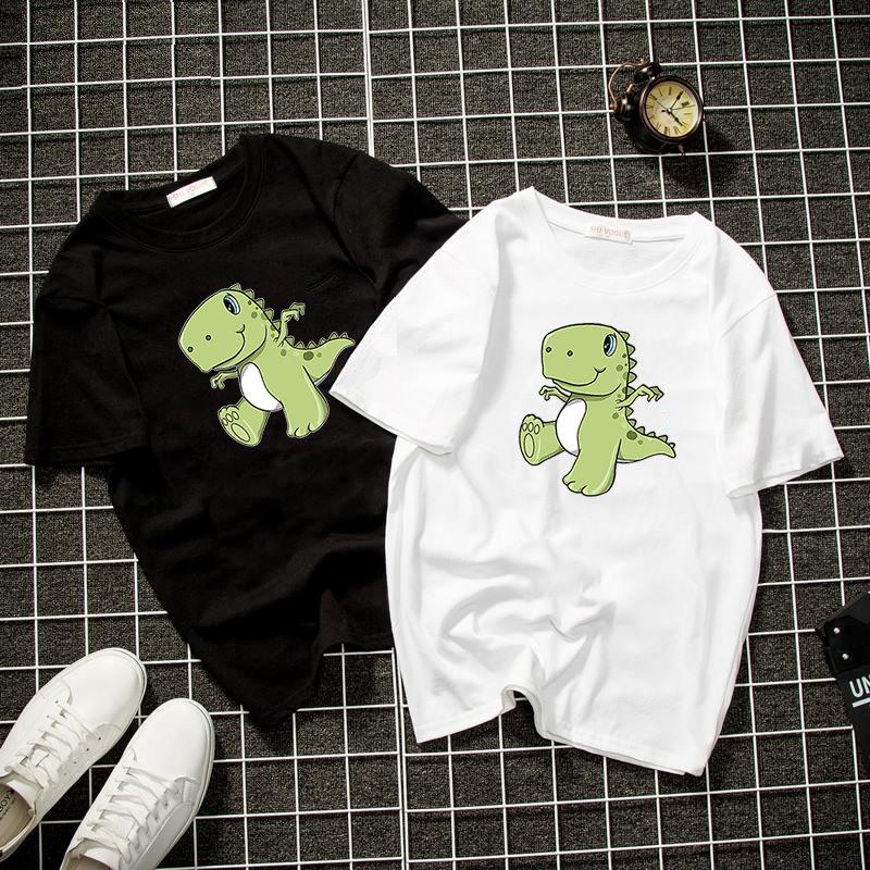 [Hoàn Tiền 15%] Áo thun form rộng khủng long T Rex vải dày mịn TEEVN1766