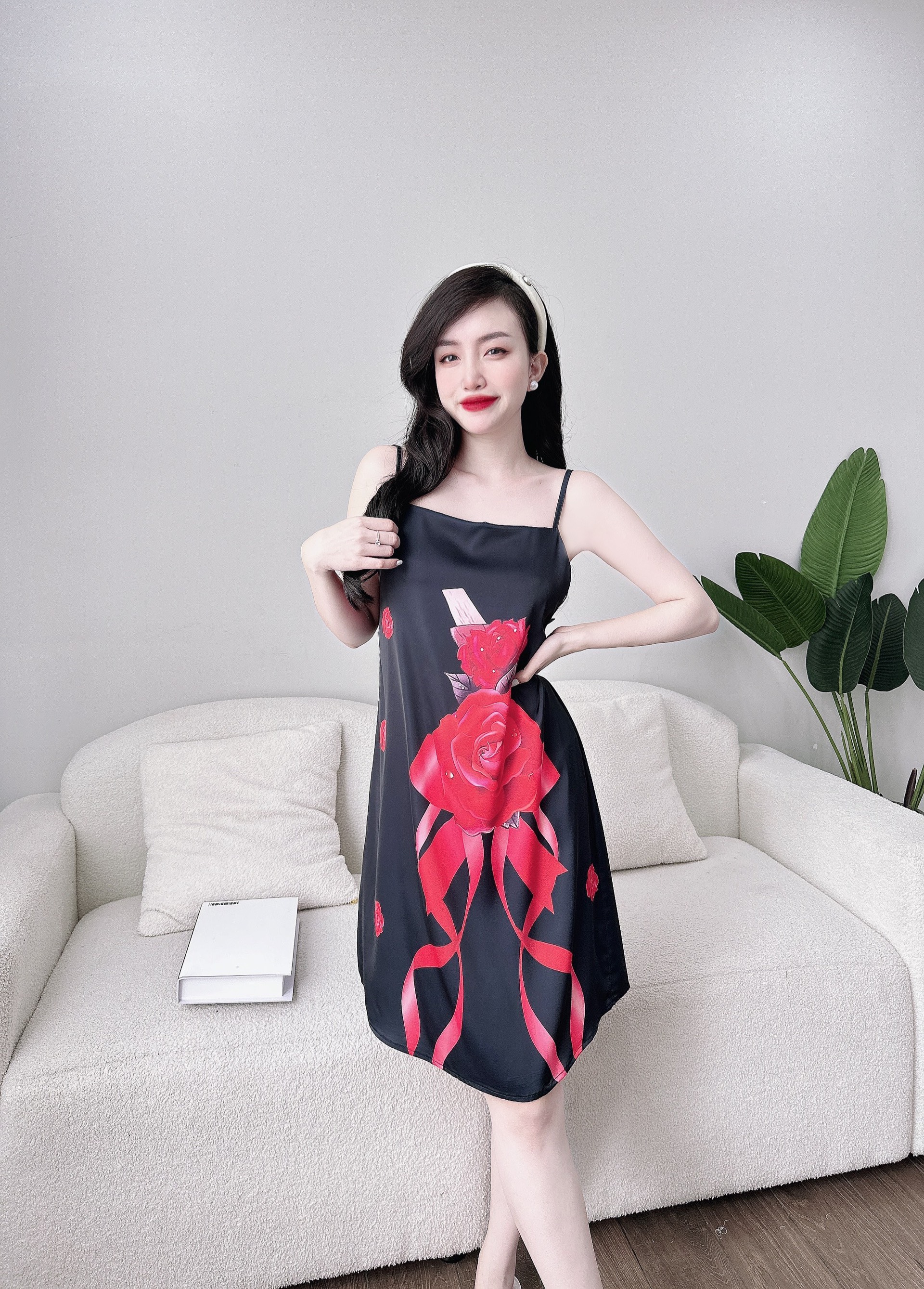 [HCM]DB116- Đầm Lụa Trơn Cao Cấp