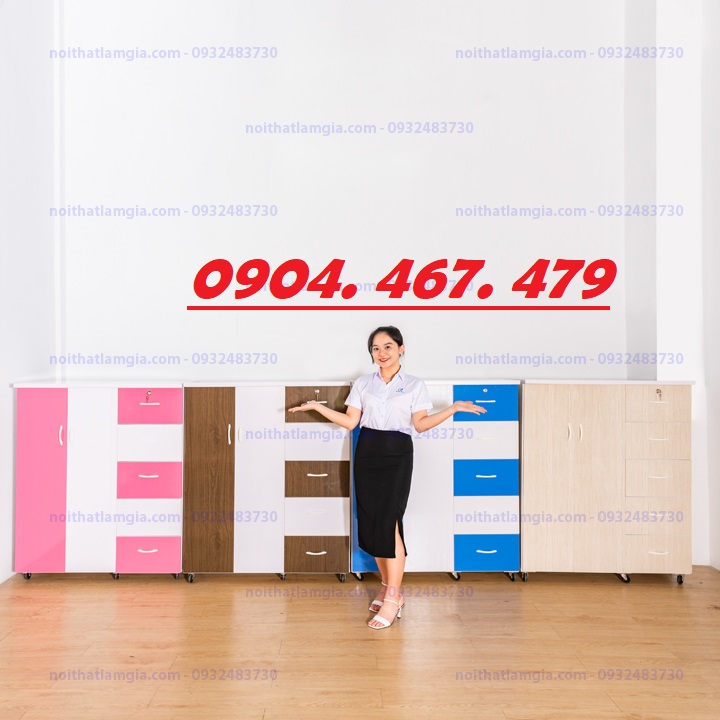 TỦ NHỰA 2 CÁNH 5 HỘC - FREESHIP HCM