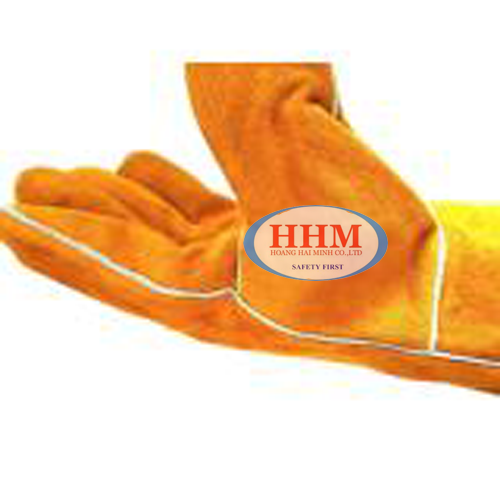 Găng tay da thợ hàn GNC màu cam(Orange)