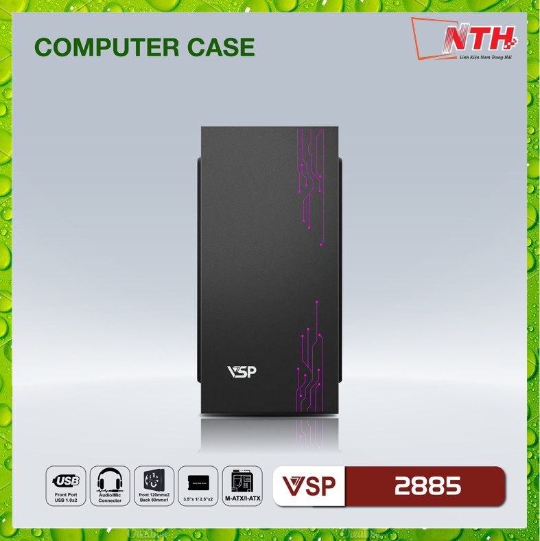 Vỏ Case Máy Tính VSP 2885 (Chuẩn mATX)