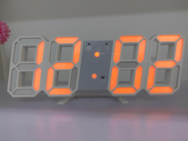 Đồng hồ LED treo tường 3D phong cách Hàn Quốc