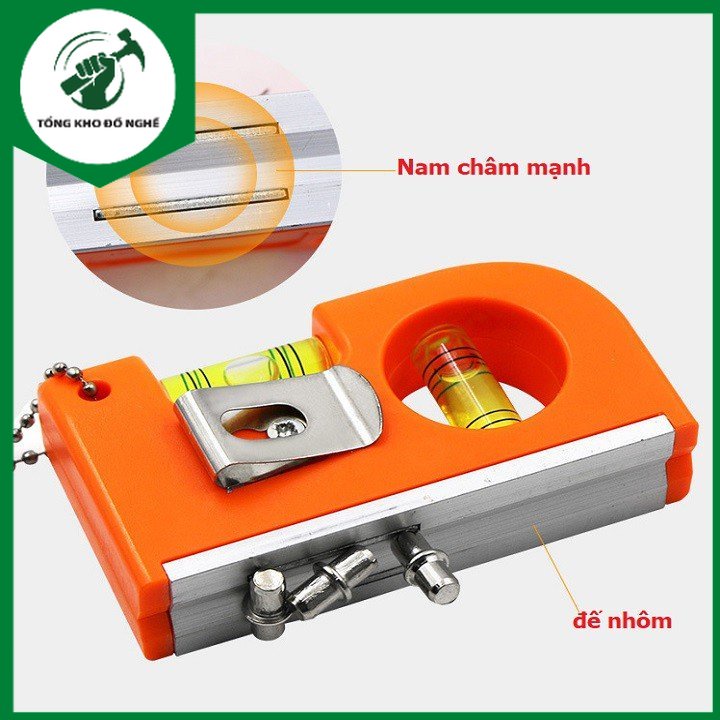 THƯỚC THỦY MINI CO NAM CHÂM kiểu MÓC KHÓA TIỆN ÍCH  _TKDN