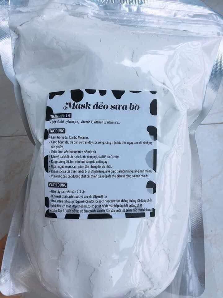 Mặt nạ dẻo sữa bò, mask dẻo sữa bò cấp ẩm