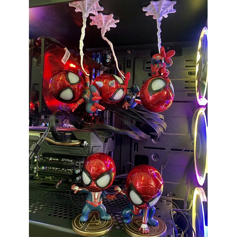 Mô hình Iron Man- Spider Man chibi cực ngộ nghĩnh