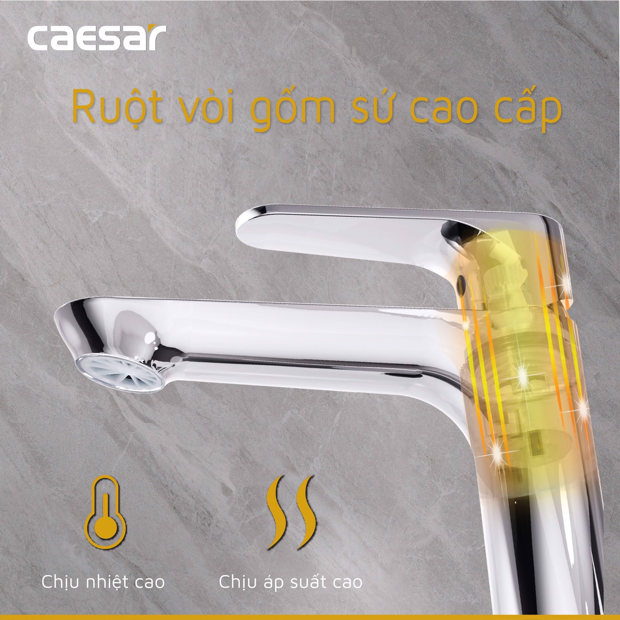 Vòi chậu lavabo lạnh B060C CAESAR