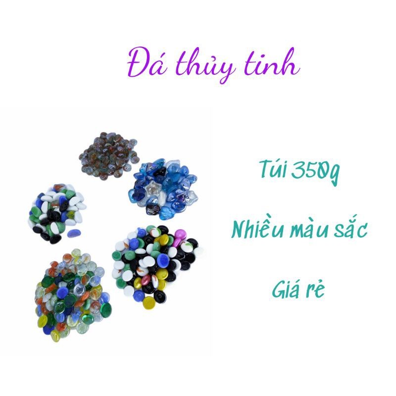Sỏi thủy tinh trang trí hồ cá, bể cá cảnh thủy sinh