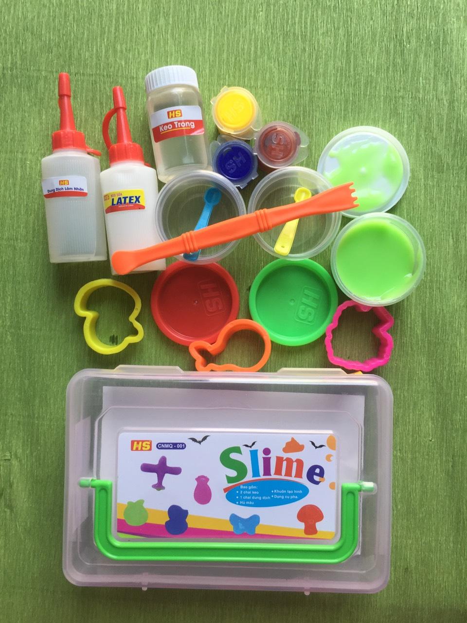 Trọn bộ nguyên liệu làm slime – đồ chơi slime – hộp đồ chơi slam