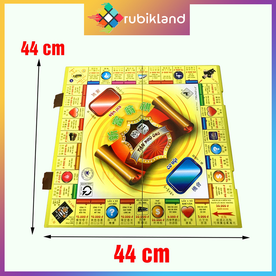 Cờ tỷ phú liên hiệp thành size lớn nhất monopoly bộ cờ tỉ phú đồ chơi trí tuệ trẻ em xả stress giải trí