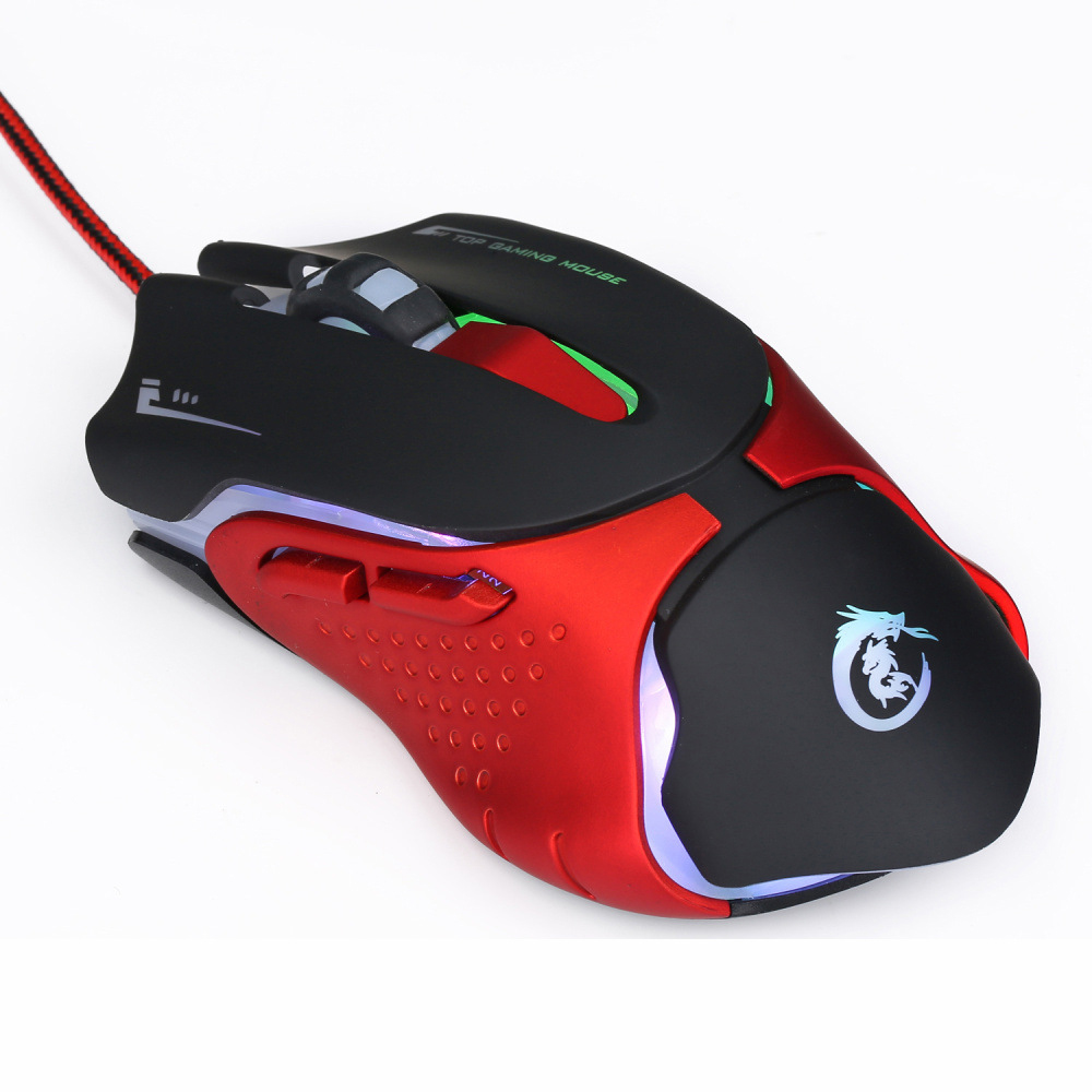 Chuột game có dây hxsj a903, chuột quang chơi game - hxsj a903 cable game mouse dpi adjustable 7-button colorful mouse of 11200dpi 2400dpi 3200dpi wired mouses
