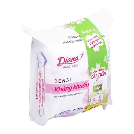 [HCM]Bvs Diana Hàng Ngày Kháng Khuẩn 20 - 40 (Gói 20 miếng (2 gói))